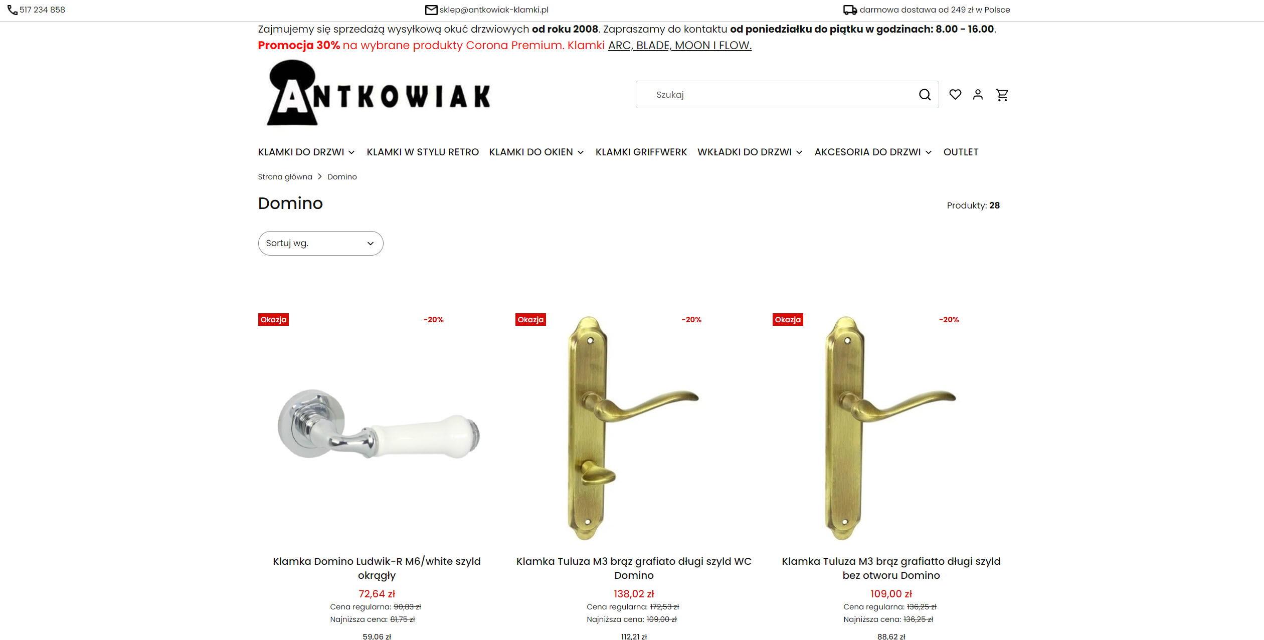 Klamki Domino z okrągłym czy kwadratowym szyldem: które lepiej pasują do nowoczesnych drzwi?