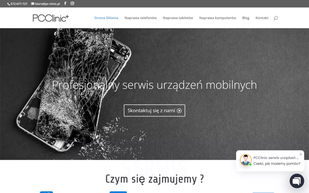 Zrzut ekranu strony