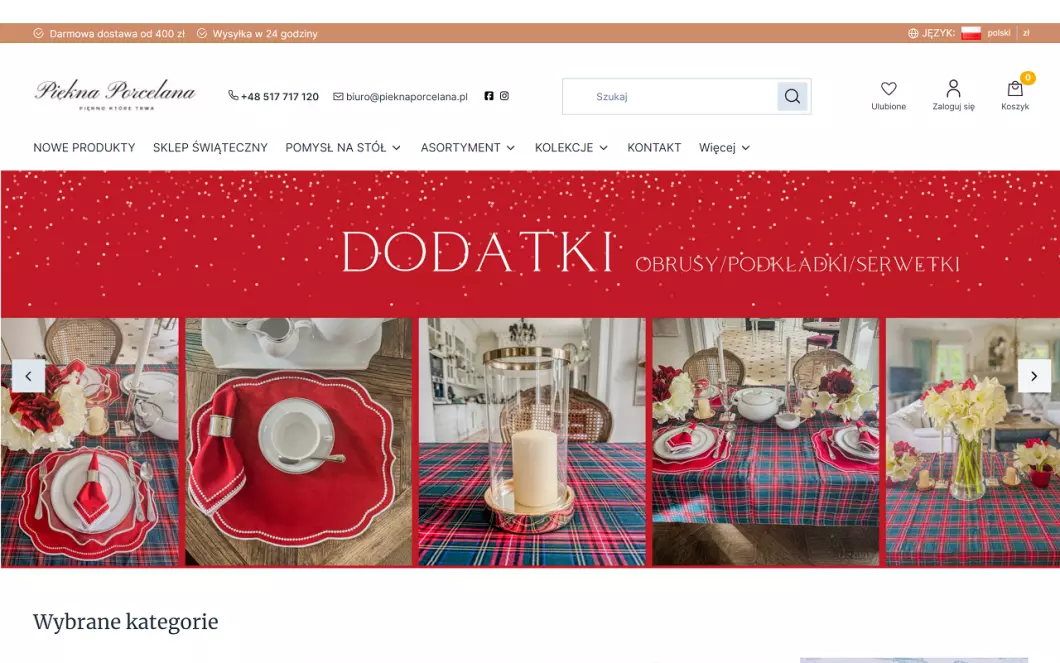 Zrzut ekranu strony