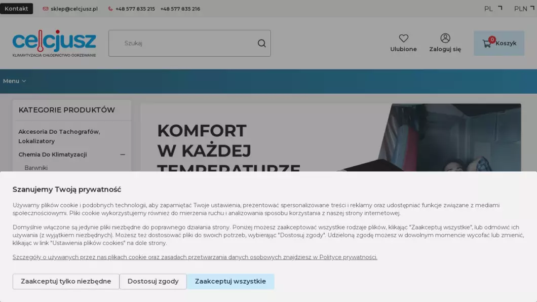 Zrzut ekranu strony