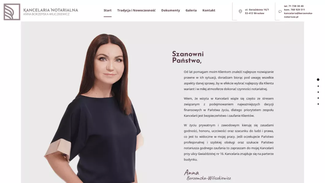 Zrzut ekranu strony
